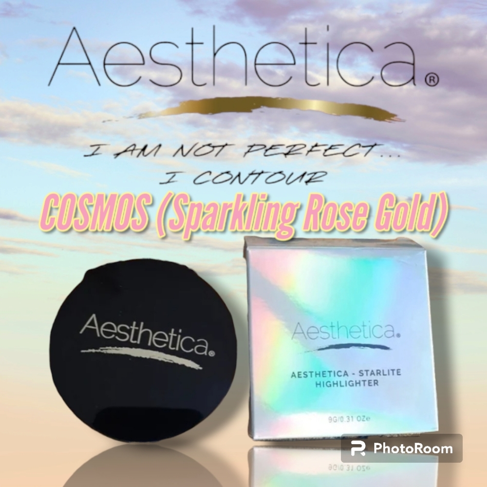 NEW in Box Aesthetica Starlite Highlighter COSMOS Metallic Shimmer Powder
